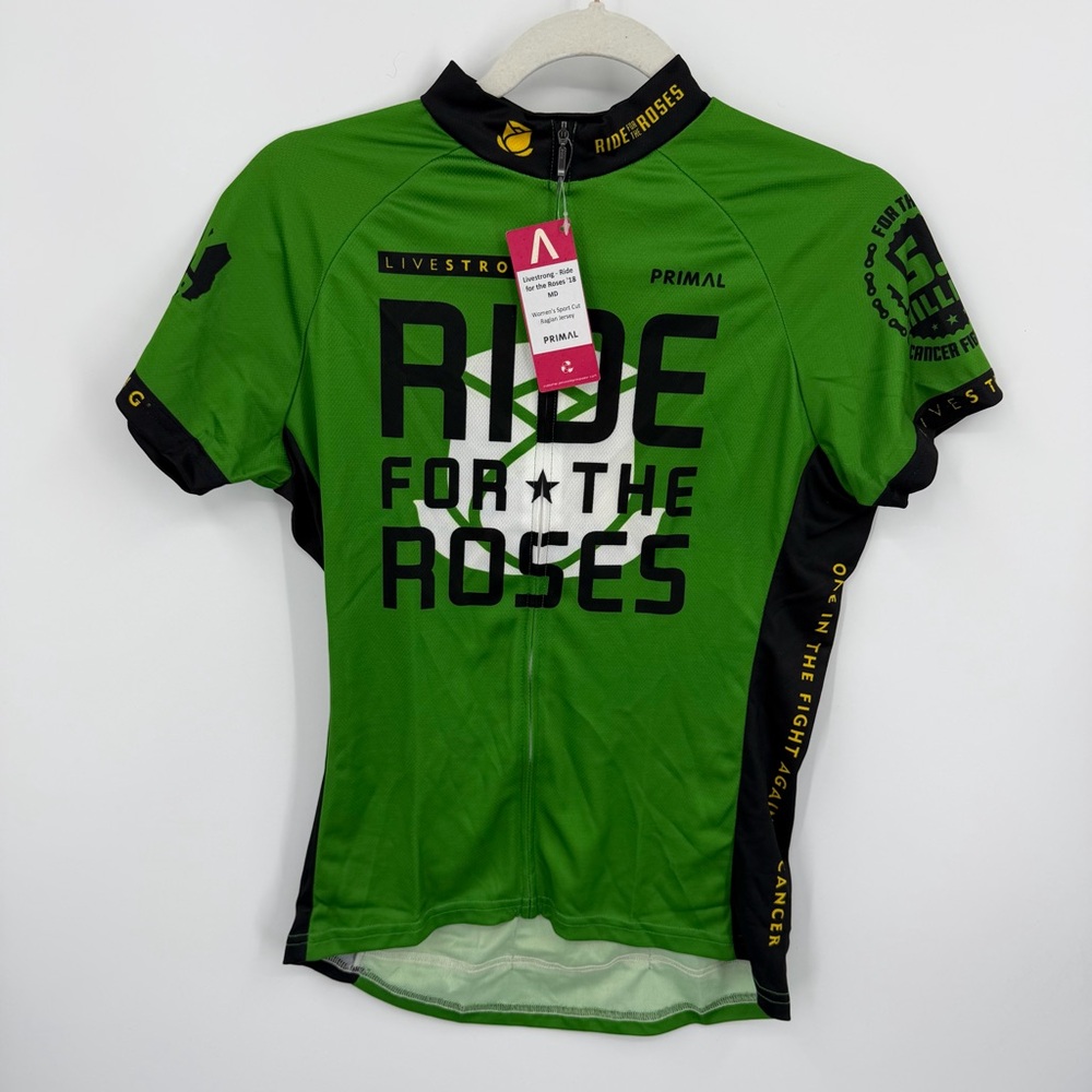 NWT primal Bike Jersey Ride for the Roses 2018 women’s sz M livestrong